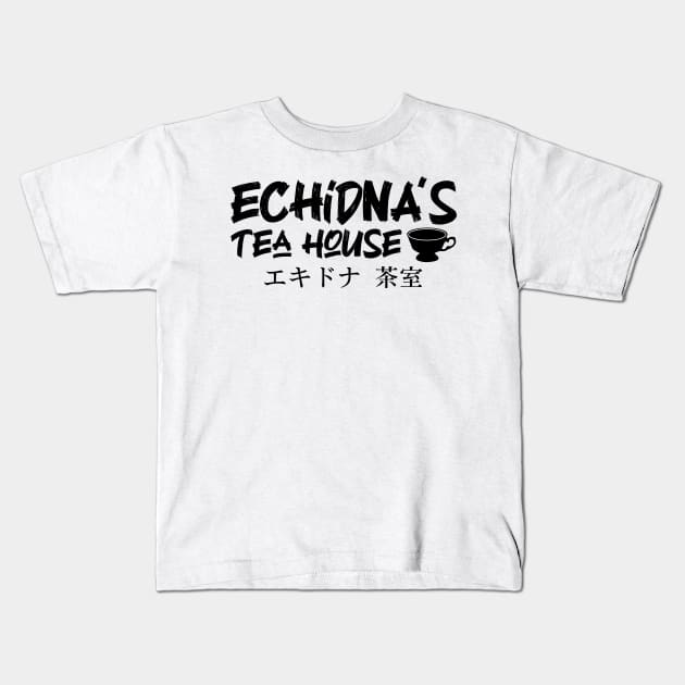 Echidna's Tea House Kids T-Shirt by Bitpix3l